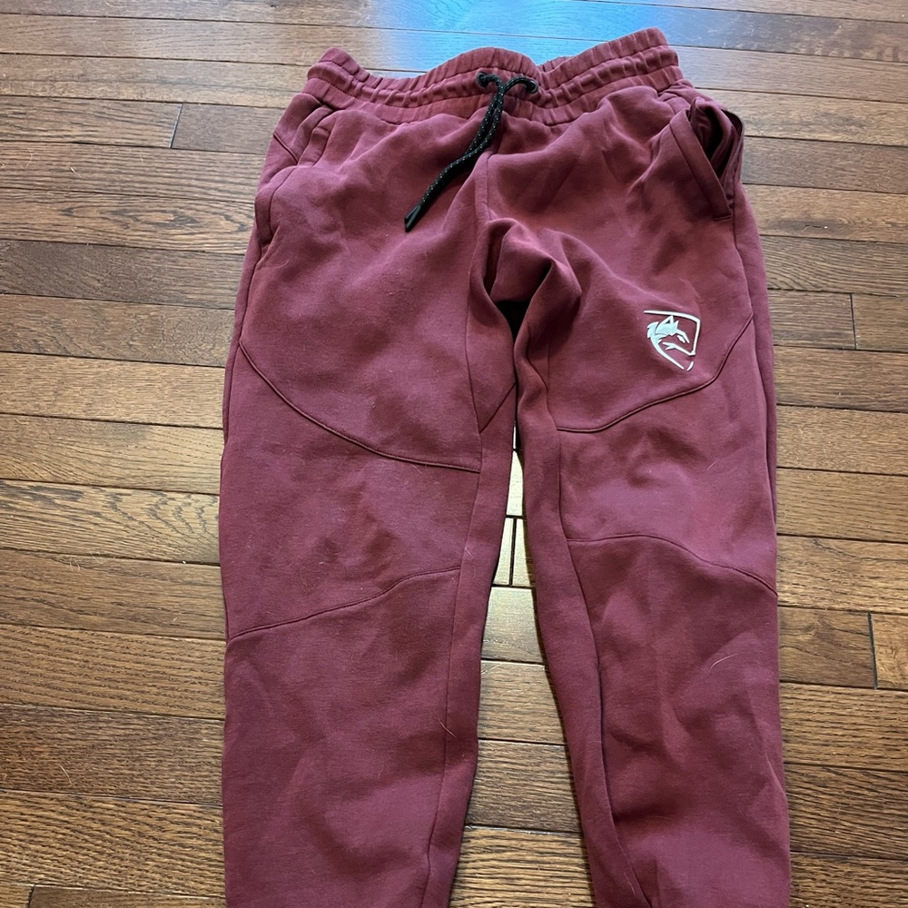 Burgundy alphalete joggers